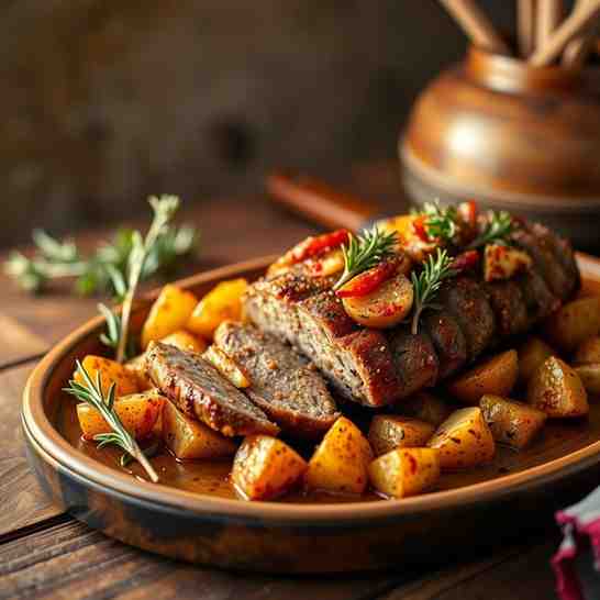 Galician Raxo with Crispy Potatoes Recipe